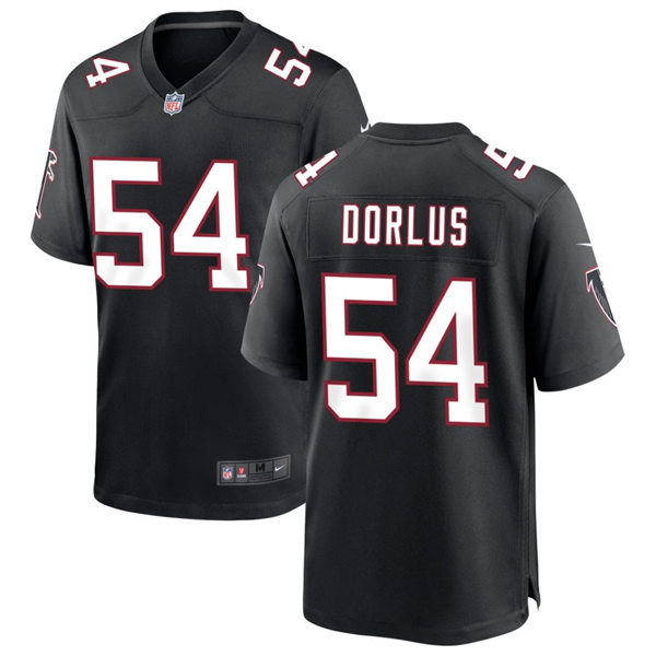  Men's Atlanta Falcons #54 Brandon Dorlus Nike Black Throwback Limited Jersey (3) 