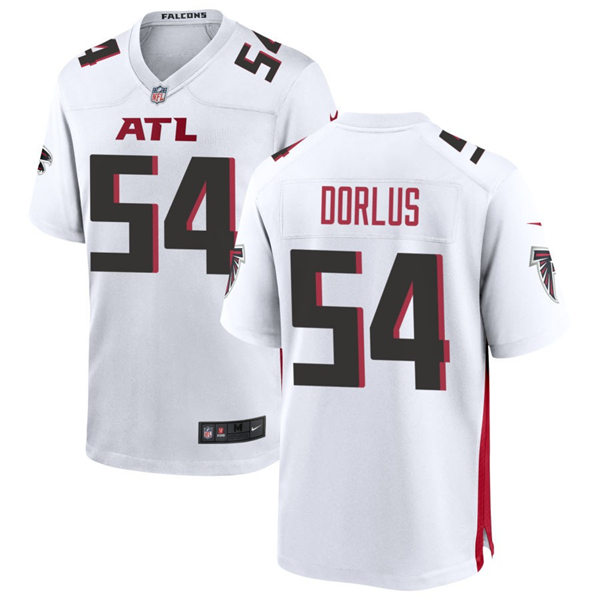 Men's Atlanta Falcons #54 Brandon Dorlus Nike White Vapor Limited Jersey(2) 