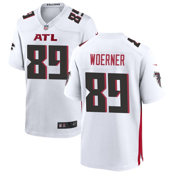  Men's Atlanta Falcons #89 Charlie Woerner Nike White Vapor Limited Jersey (2) 