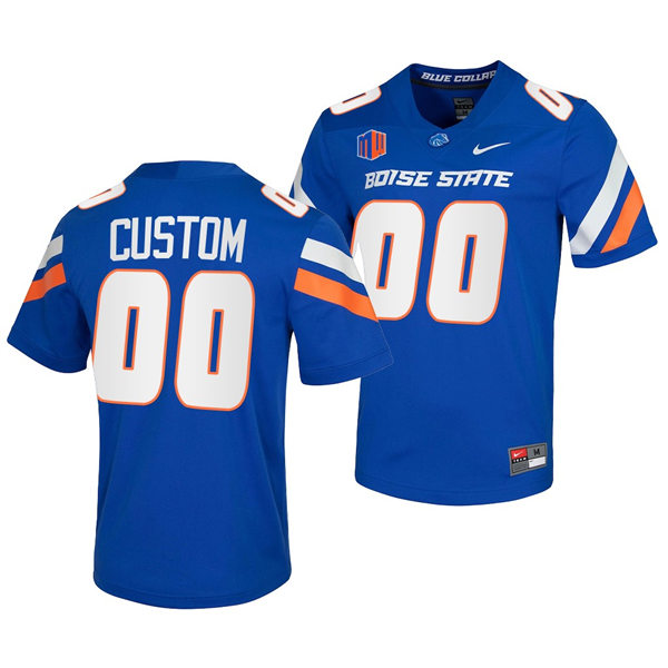  Men's Boise State Broncos Custom Nike Royal College Football Jersey 