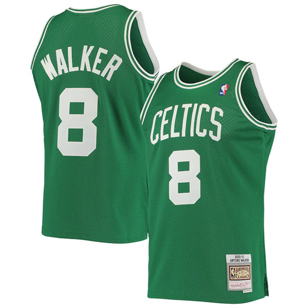  Men's Boston Celtics #8 Antoine Walker 2000-01 Mitchell & Ness Kelly Green Hardwood Classics Swingman Jersey 