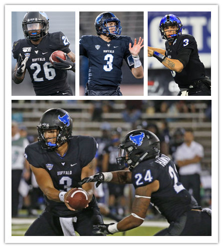  Men's Buffalo Bulls Custom Nike 2018 Black College football Game Jersey 