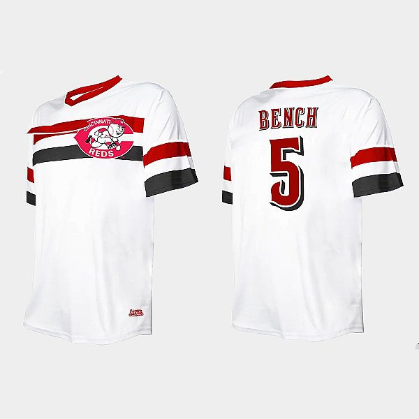  Men's Cincinnati Reds #5 Johnny Bench  (2) 