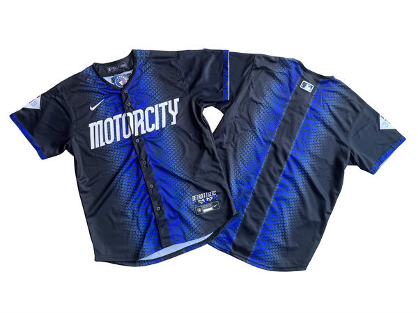  Men's Detroit Tigers Blank Nike Navy 2024 City Connect Limited Jersey 