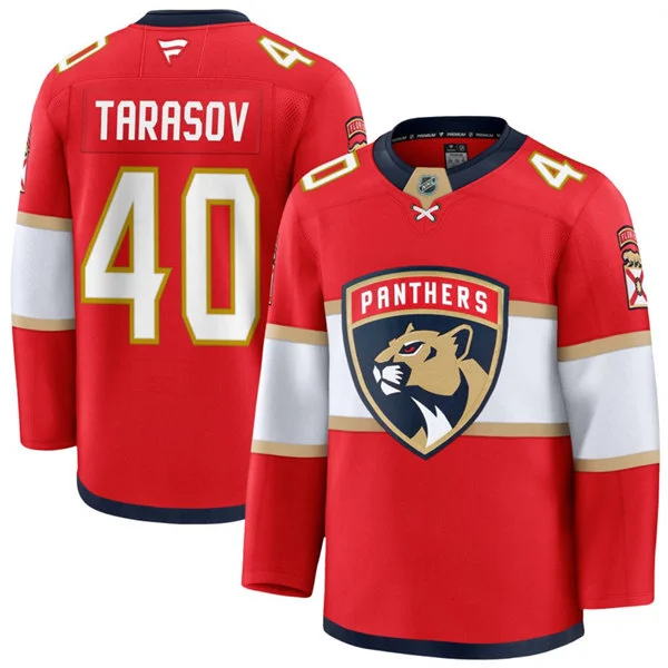  Men's Florida Panthers #40 Daniil Tarasov Fanatics Red Home Primegreen Player Jersey 