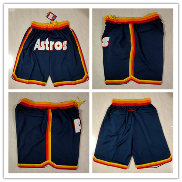  Men's Houston Astros Justdon Navy Alternate Shorts 