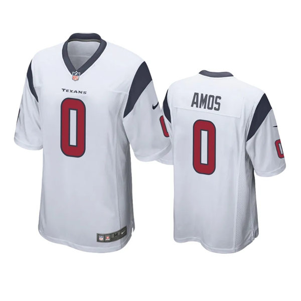  Men's Houston Texans #0 Adrian Amos Nike White Vapor Limited Player Jersey 