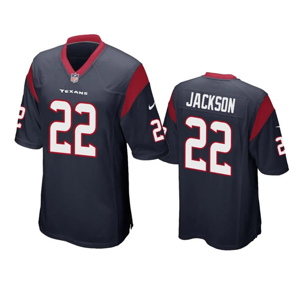  Men's Houston Texans #22 Kareem Jackson Nike Navy Vapor Limited Player Jersey 