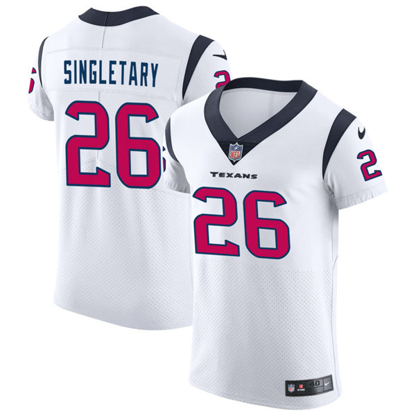  Men's Houston Texans #26 Devin Singletary Nike White Vapor Limited Player Jersey 