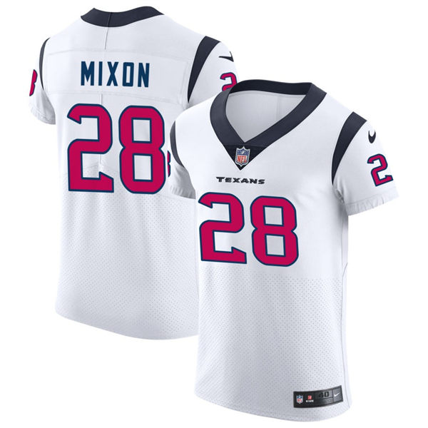  Men's Houston Texans #28 Joe Mixon Nike White Vapor Limited Player Jersey 