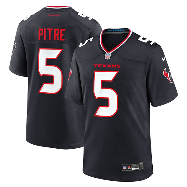  Men's Houston Texans #5 Jalen Pitre Nike 2024 Navy Alternate F.U.S.E. Limited Player Jersey 