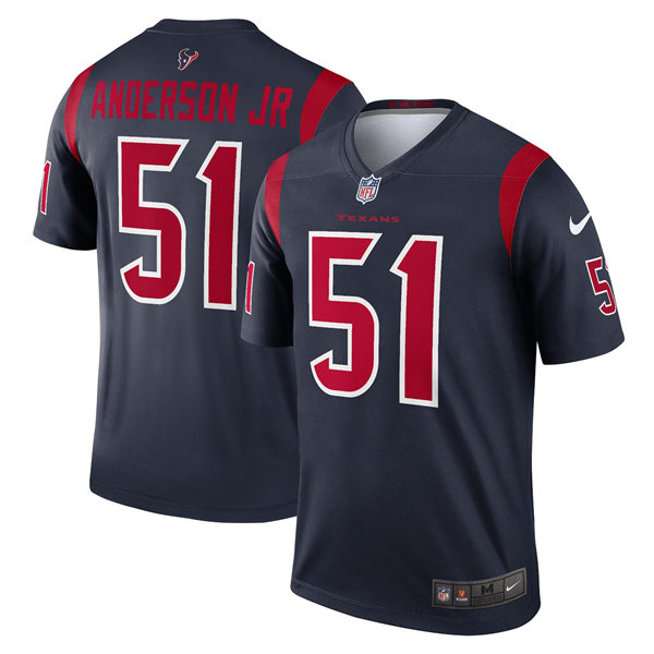  Men's Houston Texans #51 Will Anderson Jr.  Nike Navy Color Rush Legend Jersey 