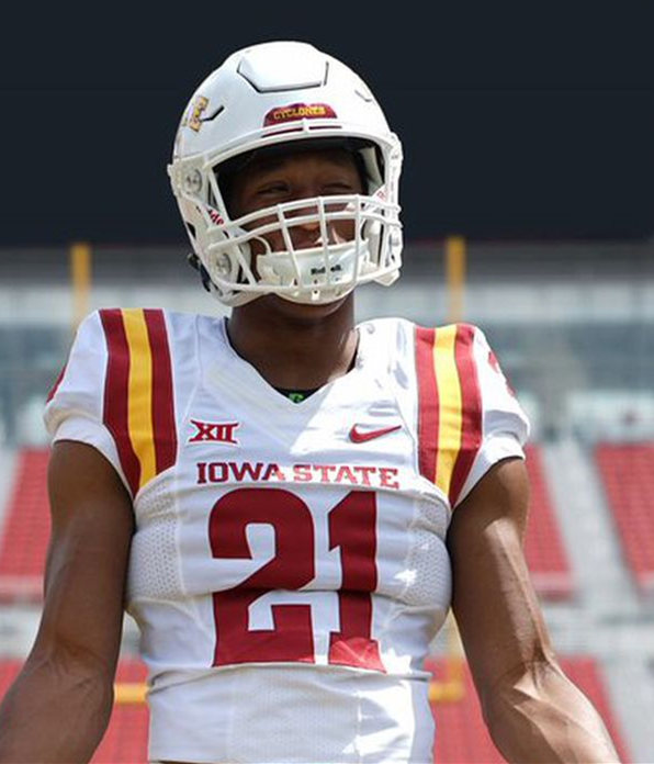  Men's Iowa State Cyclones Custom Nike White College Football Throwback Jersey 