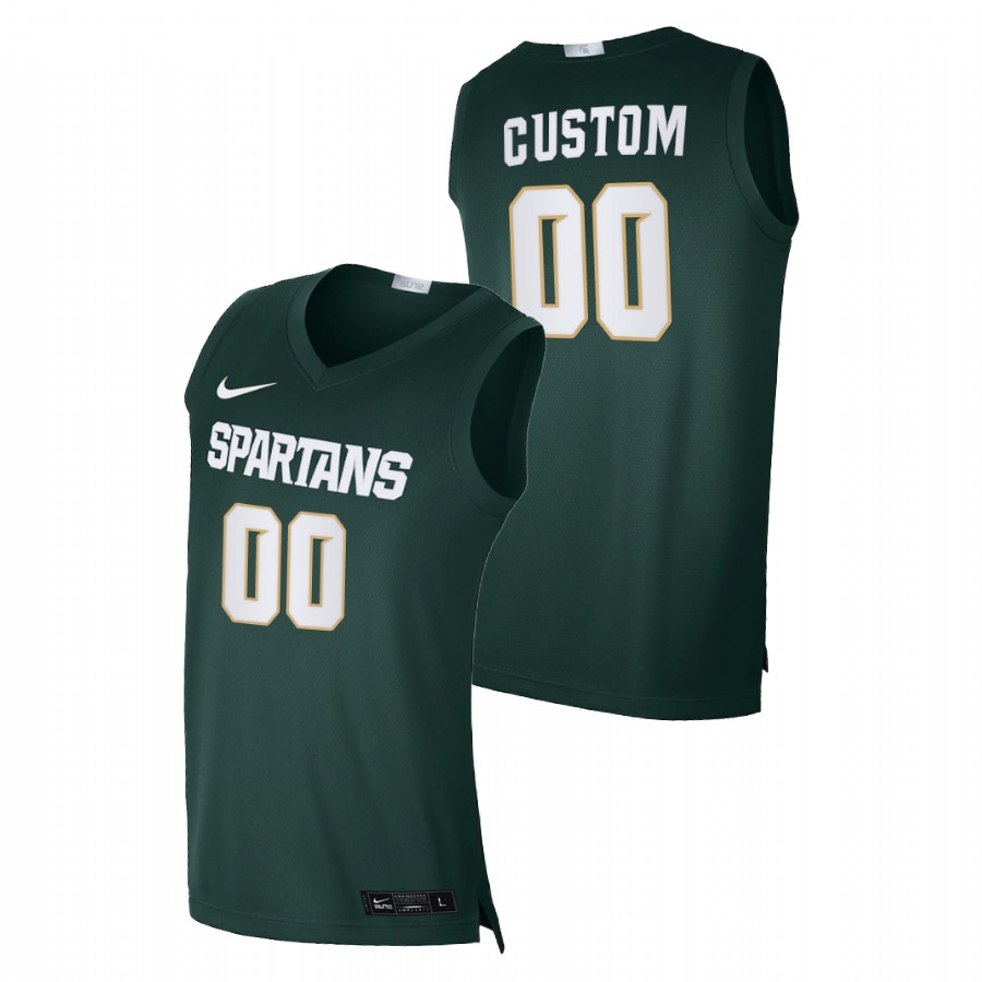  Men's Jersey Michigan State Spartans Custom Green Alumni Limited College Basketball Jersey
