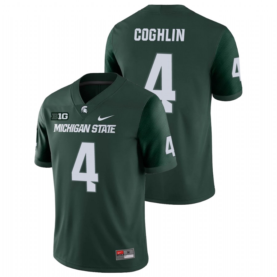  Men's Jersey Michigan State Spartans Green Matt Coghlin College Football Game Jersey