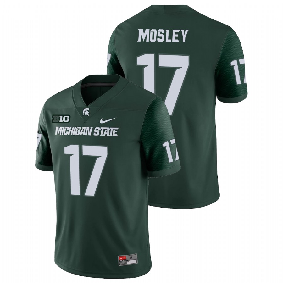  Men's Jersey Michigan State Spartans Green Tre Mosley College Football Game Jersey
