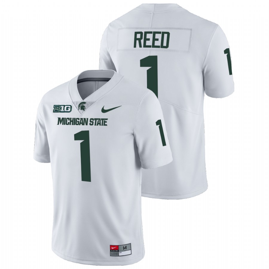  Men's Jersey Michigan State Spartans Jayden Reed White College Football Limited Jersey