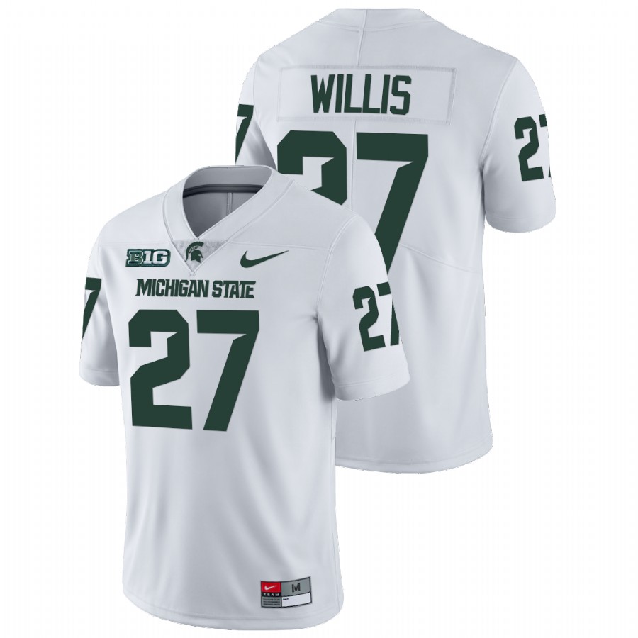  Men's Jersey Michigan State Spartans Khari Willis White NFL Limited College Football Jersey