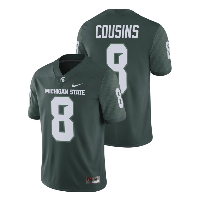  Men's Jersey Michigan State Spartans Kirk Cousins Alumni Football Game Green Nike Jersey