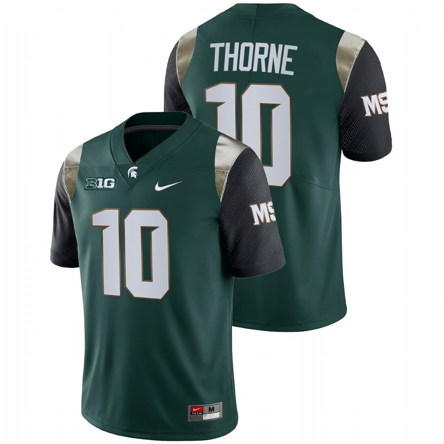  Men's Jersey Michigan State Spartans Payton Thorne College Football Limited Green Jersey