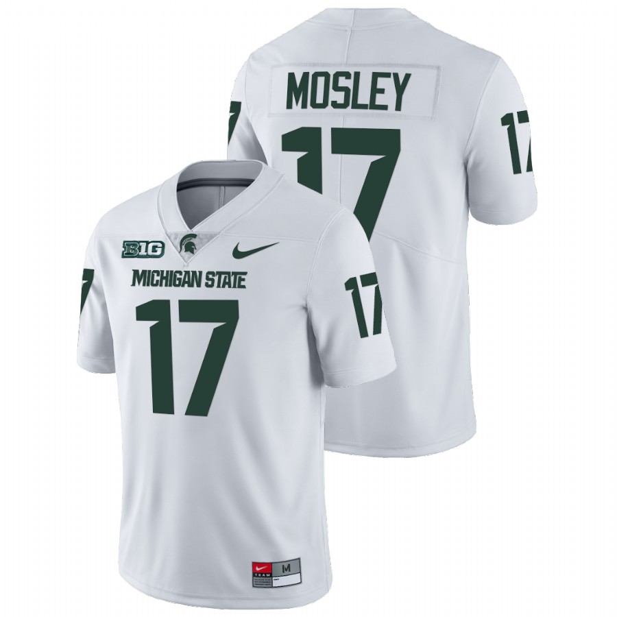  Men's Jersey Michigan State Spartans Tre Mosley White Limited College Football Jersey