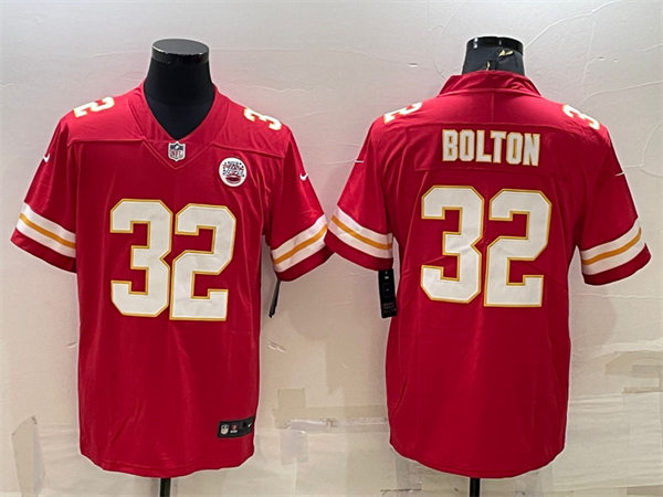  Men's Kansas City Chiefs #32 Nick Bolton Nike Red Vapor Untouchable Limited Player Jersey 