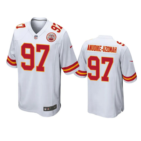  Men's Kansas City Chiefs #97 Felix Anudike-Uzomah Nike White Vapor Untouchable Limited Jersey(2) 