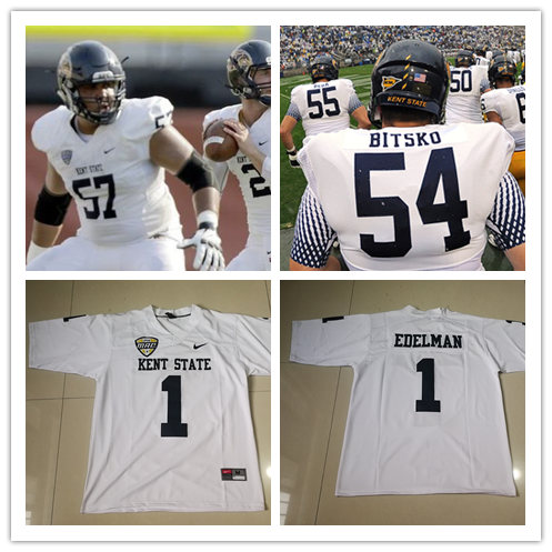  Men's Kent State Golden Flashes Nike White Retro College football Game Jersey 