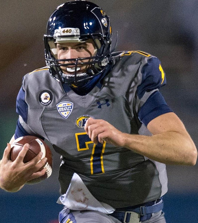  Men's Kent State Golden Flashes Under Armour Grey College football Game Jersey 