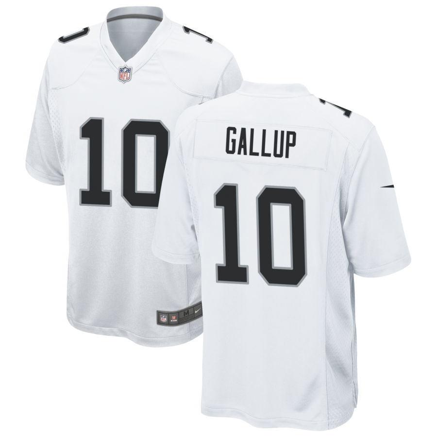  Men's Las Vegas Raiders #10 Michael Gallup Nike White Vapor Untouchable Limited Player Jersey 