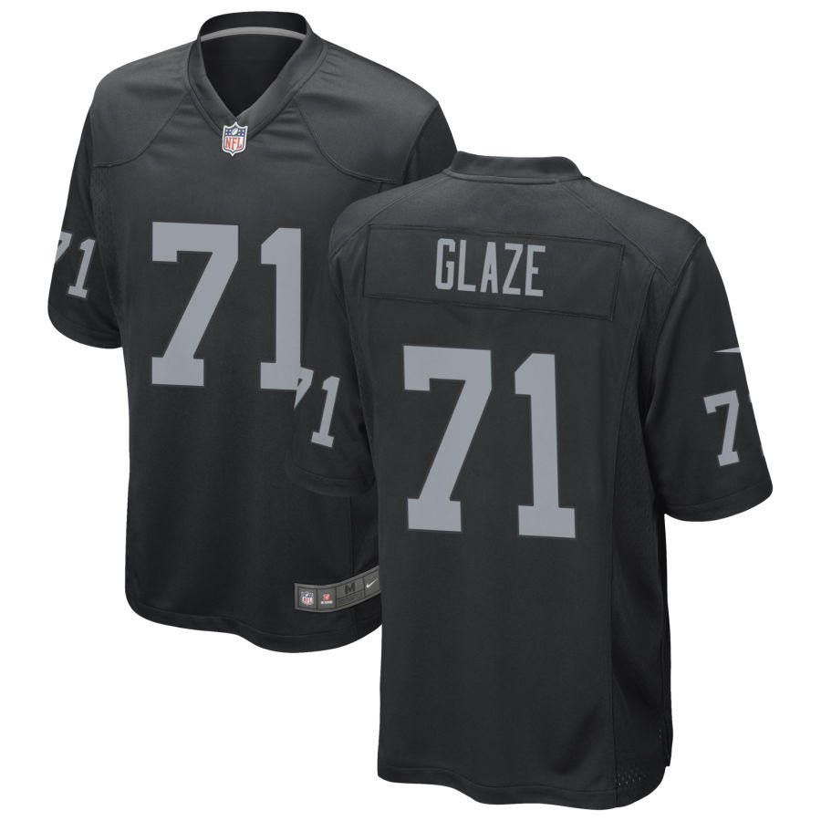  Men's Las Vegas Raiders #71 Delmar Glaze Nike Black Vapor Untouchable Limited Player Jersey 