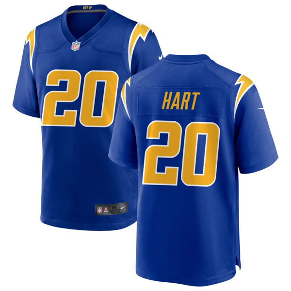  Men's Los Angeles Chargers #20 Cam Hart  Nike Royal Gold 2nd Alternate Vapor Limited Jersey 