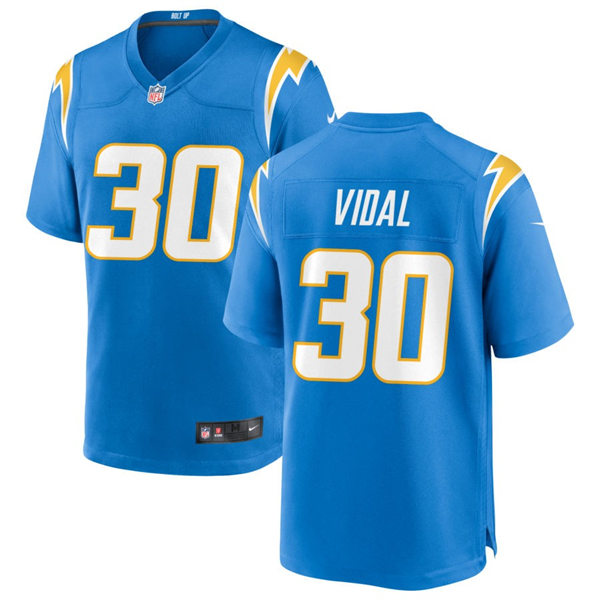  Men's Los Angeles Chargers #30 Kimani Vidal Nike Powder Blue Vapor Limited Player Jersey 