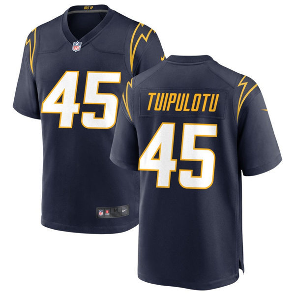  Men's Los Angeles Chargers #45 Tuli Tuipulotu Nike Navy Alternate Vapor Limited Player Jersey 