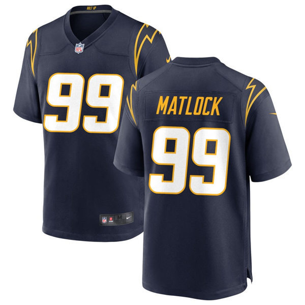  Men's Los Angeles Chargers #99 Scott Matlock Nike Navy Alternate Vapor Limited Player Jersey 