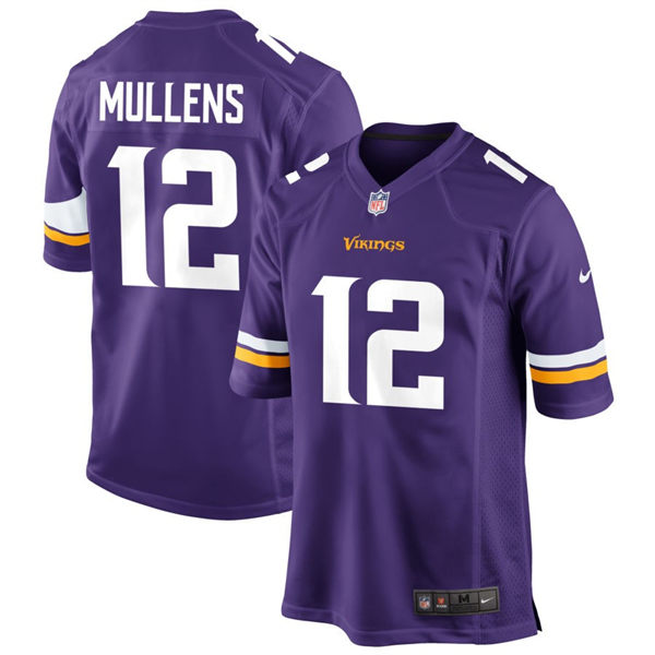  Men's Minnesota Vikings #12 Nick Mullens Nike Purple Vapor Untouchable Limited Palyer Jersey 