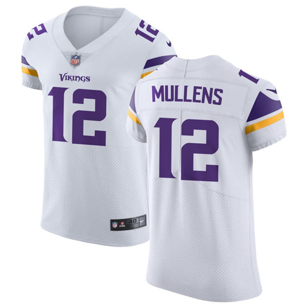  Men's Minnesota Vikings #12 Nick Mullens Nike White Vapor Untouchable Limited Palyer Jersey 