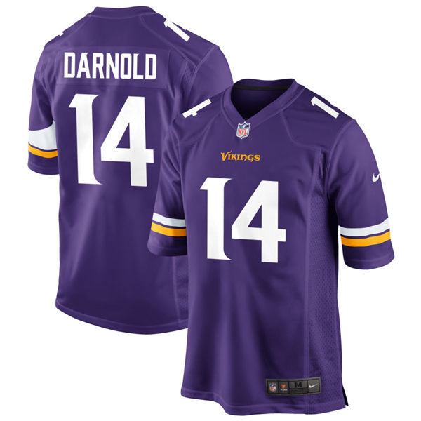 Men's Minnesota Vikings #14 Sam Darnold Nike Purple Vapor Untouchable Limited Palyer Jersey 