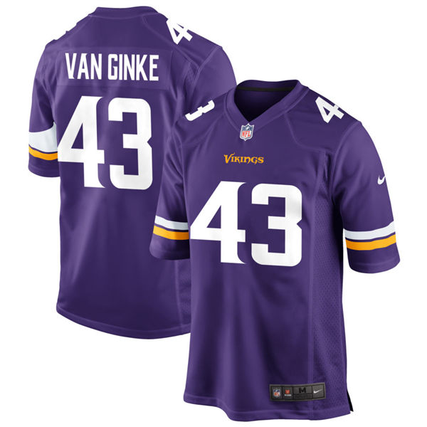  Men's Minnesota Vikings #43 Andrew Van Ginkel Nike Purple Vapor Untouchable Limited Palyer Jersey 