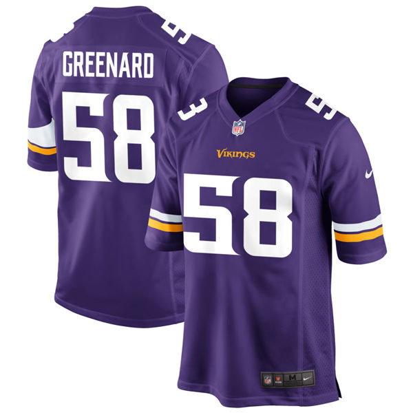  Men's Minnesota Vikings #58 Jonathan Greenard Nike Purple Vapor Untouchable Limited Palyer Jersey 