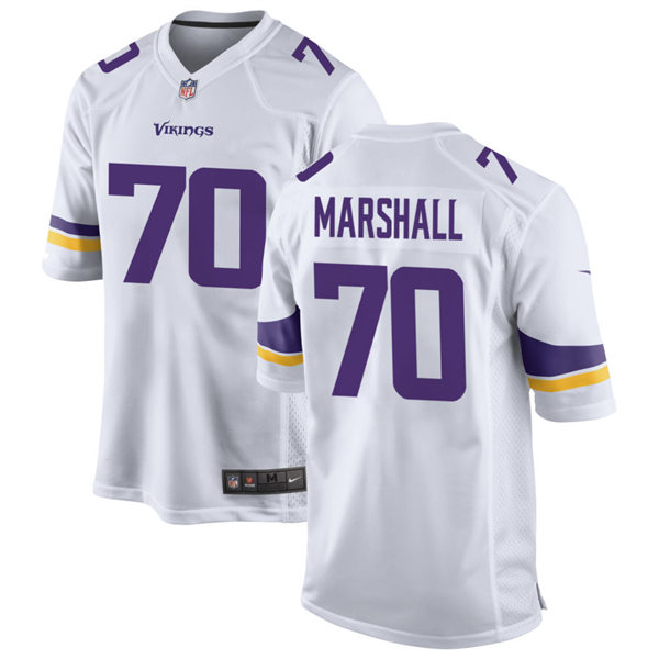  Men's Minnesota Vikings Retired Player #70 Jim Marshall Nike White Vapor Untouchable Limited Jersey 