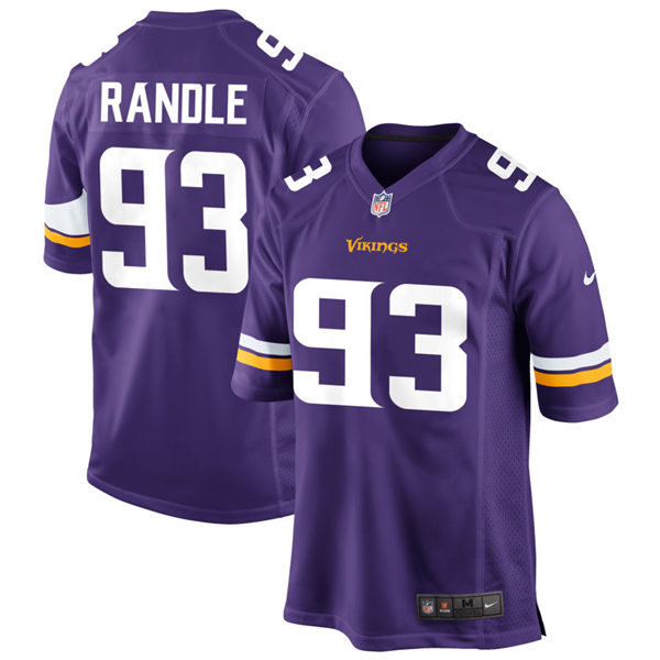  Men's Minnesota Vikings Retired Player #93 John Randle Nike Purple Vapor Untouchable Limited Jersey 