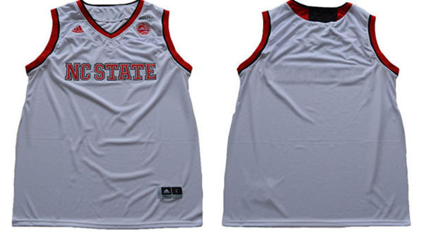  Men's NC State Wolfpack Blank College Basketball Jersey - White