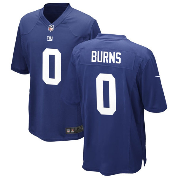  Men's New York Giants #0 Brian Burns Nike Royal Limited Jersey 