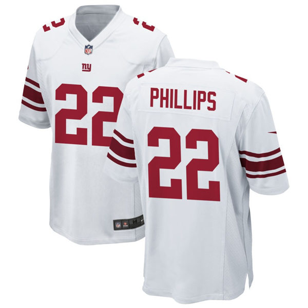  Men's New York Giants #22 Andru Phillips Nike White Vapor Untouchable Limited Jersey 