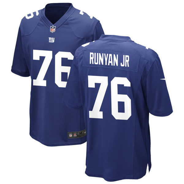 Men's New York Giants #76 Jon Runyan Jr. Nike Royal Limited Jersey 