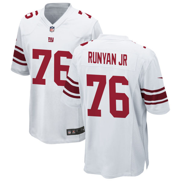  Men's New York Giants #76 Jon Runyan Jr. Nike White Vapor Untouchable Limited Jersey 