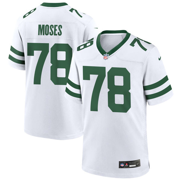  Men's New York Jets #78 Morgan Moses White Legacy Game Jersey 