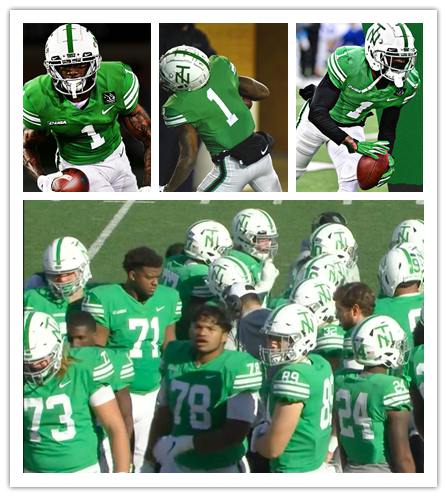  Men's North Texas Mean Green Custom Nike Green Retro ERA THROWBACKS Football Jersey 