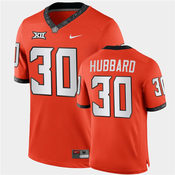  Men's Oklahoma State Cowboys #30 Chuba Hubbard Nike Orange College Football Jersey